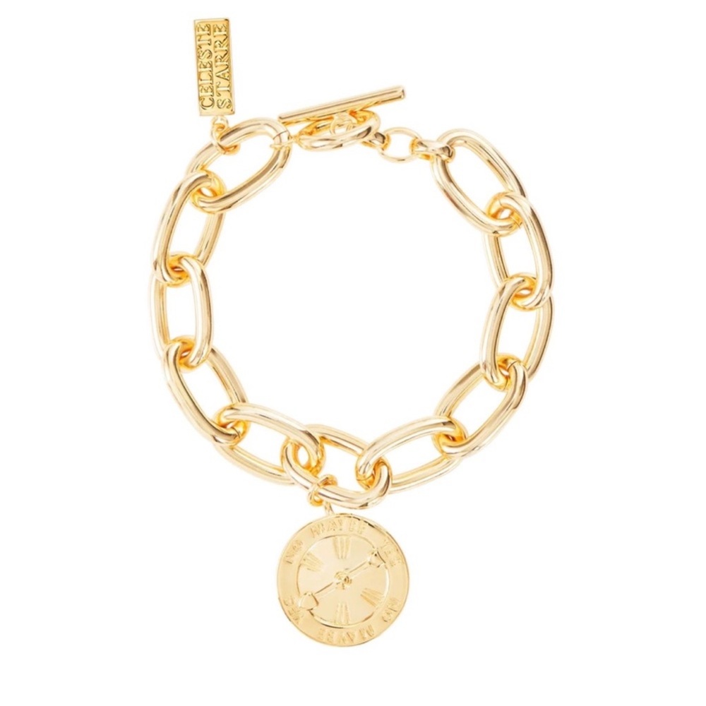 New! Rare CELESTE STARRE Yes No Maybe Chain Bracelet - Picture 2 of 11